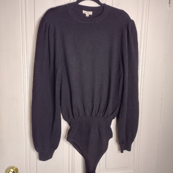 Sweater Bodysuit by ee:some Size M Fall & Winter Staple Puff Sleeve NWOT - Picture 3 of 6